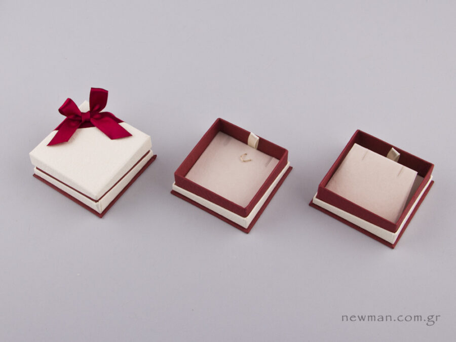 051442 - FSP Jewellery Box for Cross/Earrings Burgundy