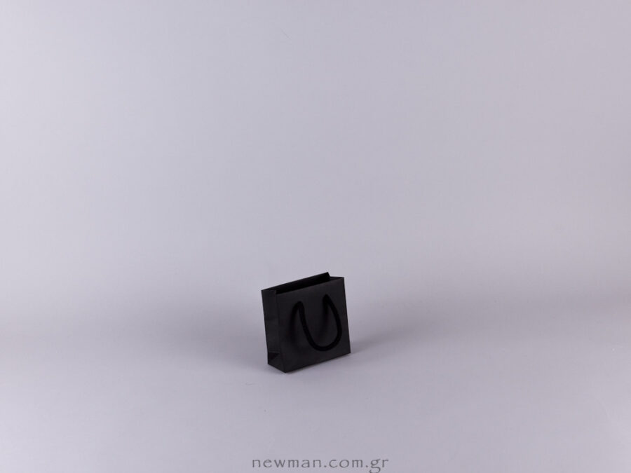 Burano 10x10 paper bag Black