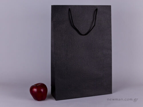 TLB 10 - embossed paper bag  BLACK