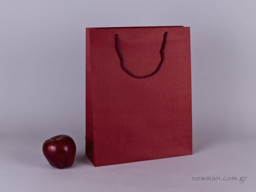 TLB 09 - embossed paper bag  BURGUNDY
