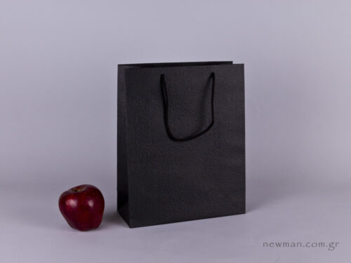 TLB 08 - embossed paper bag  BLACK