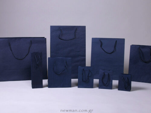 TLB embossed paper mat bag BLUE