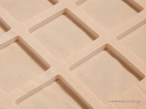 Ivory foam with ivory suede