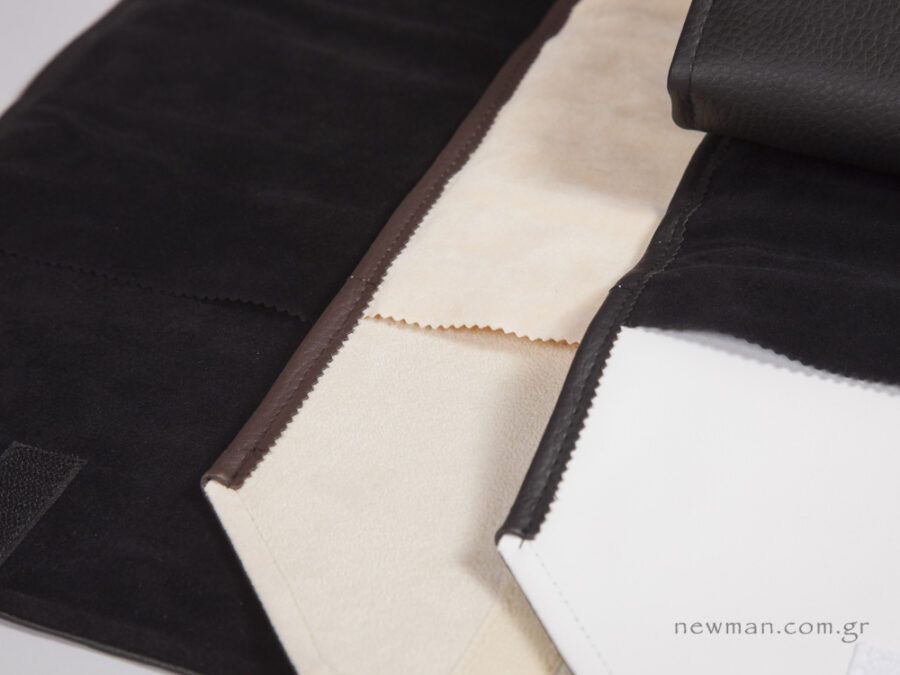 High-quality pleather, suede, doeskin and nappa fabrics