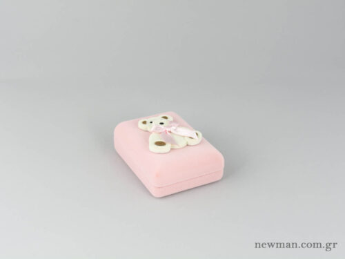 Kids Box for Cross - Teddy Bear (Velvet) - Light Pink