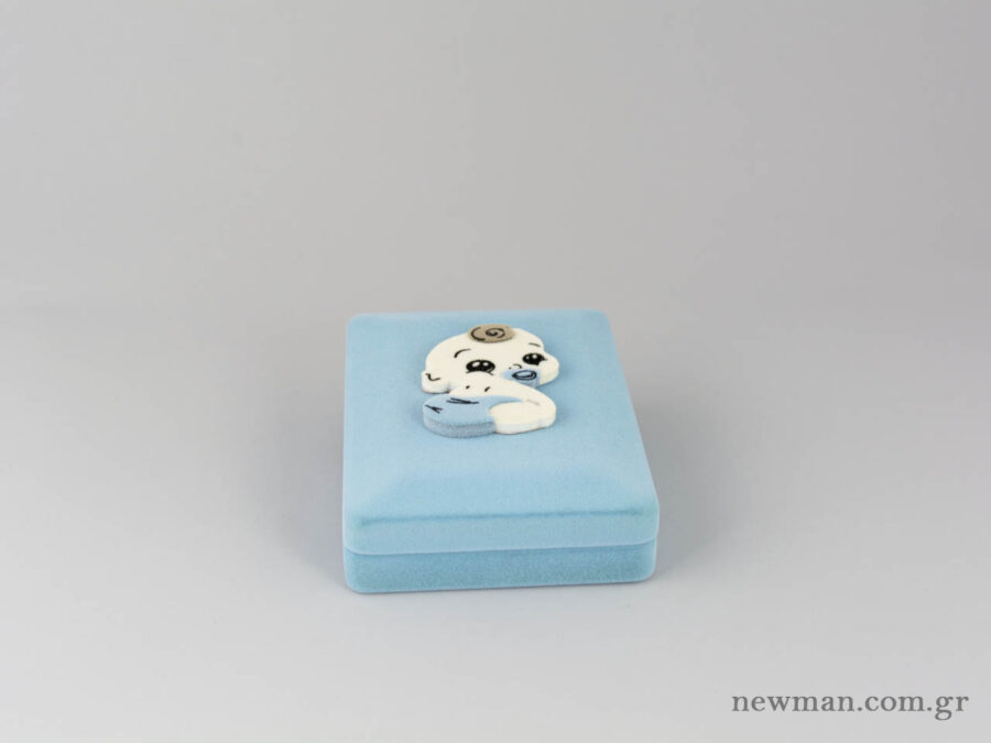 Kids Box for Necklace - Cute Baby - Light Blue 