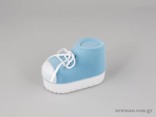 Kids Box for Cross/Necklace - Baby Shoe - Light Blue