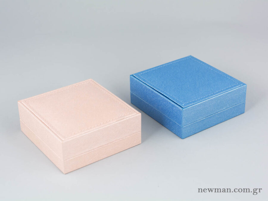 Παιδικό κουτί Εlegant metal για σταυρούς σε μπλε ανοιχτό και ροζ χρώμα