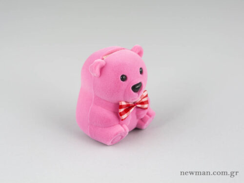 Παιδικό κουτί για κοσμήματα σε ροζ χρώμα και σε σχήμα αρκουδάκι
