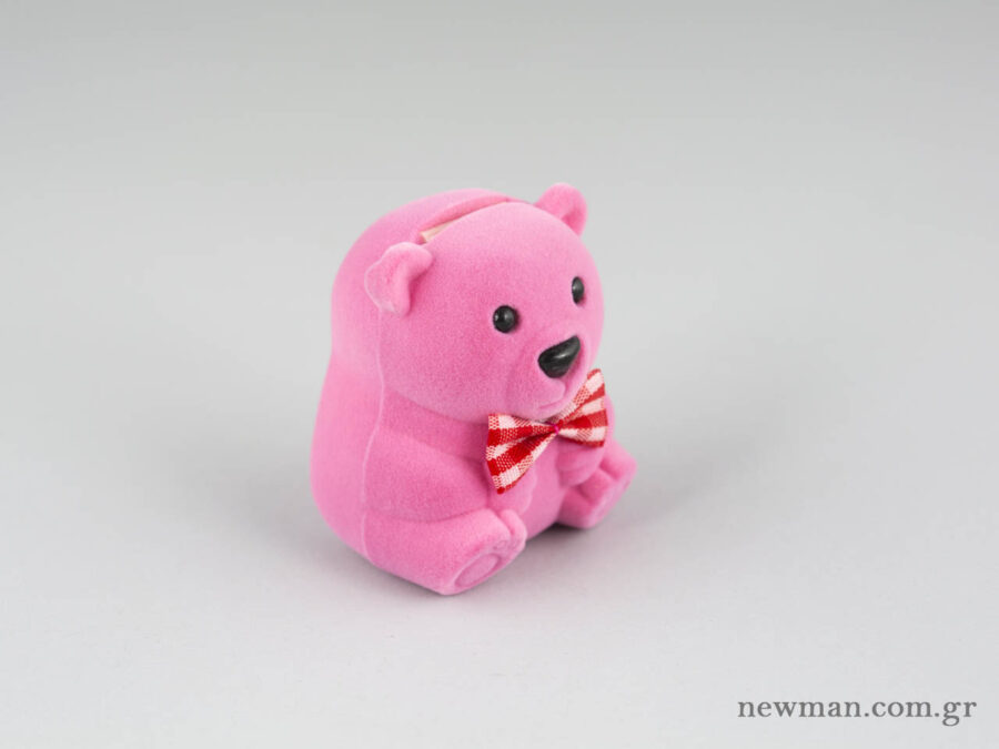 Kids Box for Ring & Talisman - Baby Bear - Light Pink.