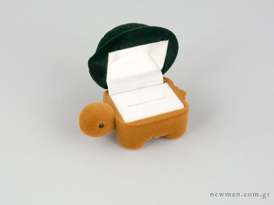 Παιδικό κουτί κοσμημάτων για δαχτυλίδι σε σχήμα χελωνάκι