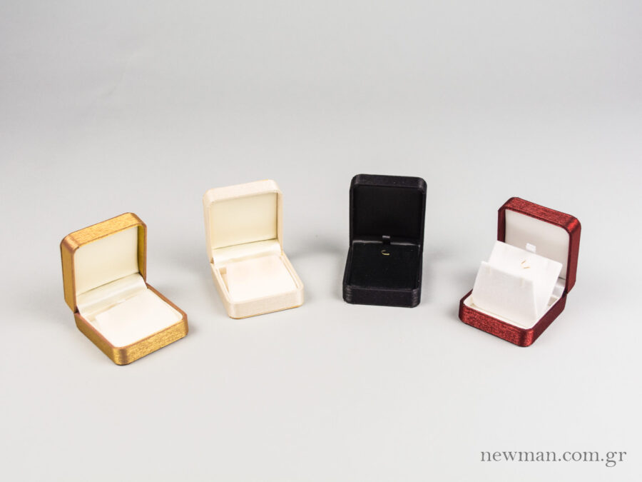 RTLS02 Silk-Satin Jewellery Box for Pendant/Earrings 67x70x32mm (open)