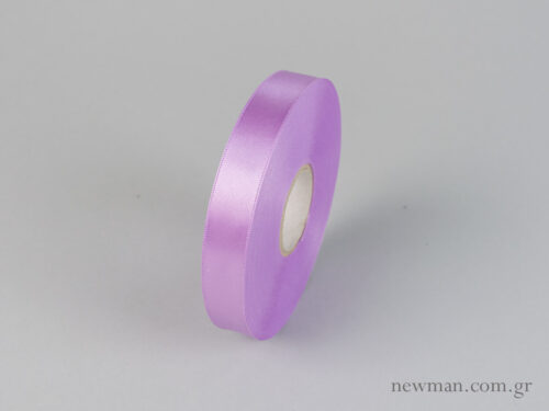 Double-sided satin ribbon in lavender