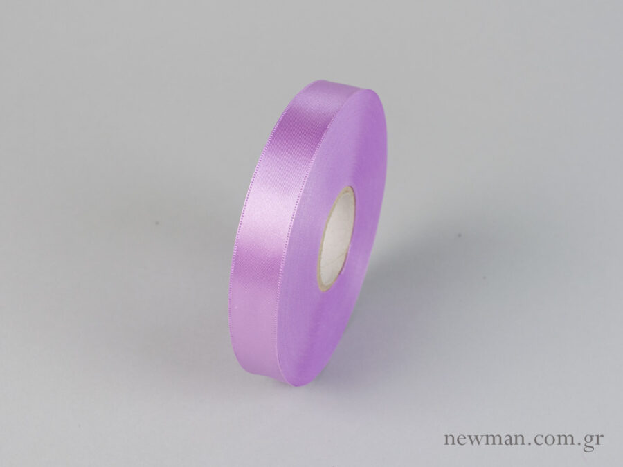 Double-sided satin ribbon in lavender