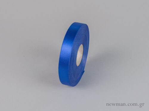 Double-sided satin ribbon in royal blue