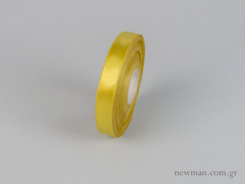 Double-sided satin ribbon in gold