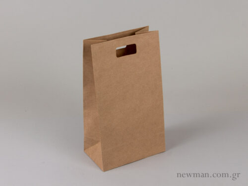 Kraft paper bag with die-cut handle no3
