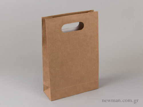 Kraft paper bag with die-cut handle no4