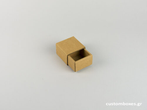 Sliding matchbox-type Kraft Box for small ring