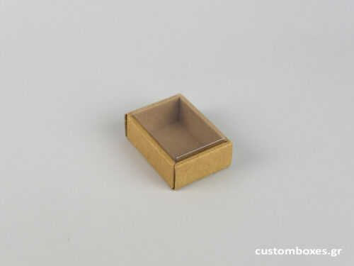Eco-friendly jewellery box No2 for pendants with transparent lid.