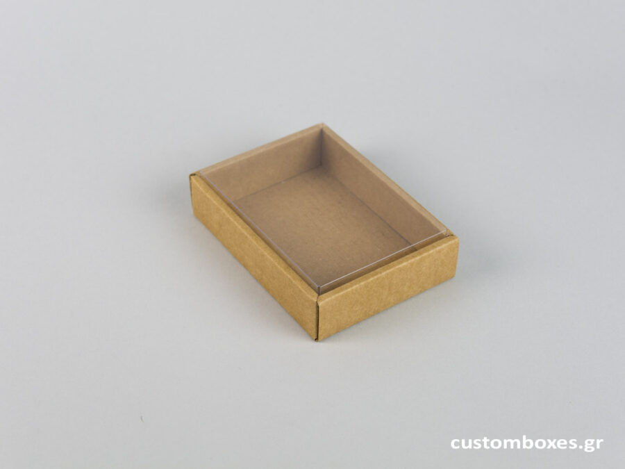 Eco-friendly jewellery box No7 for pendants with transparent lid.