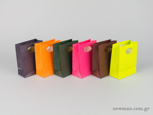 Paper bag with die-cut handle No0 colors