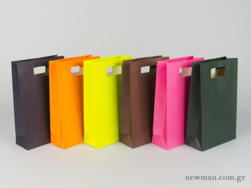Paper bag with die-cut handle No2 colors