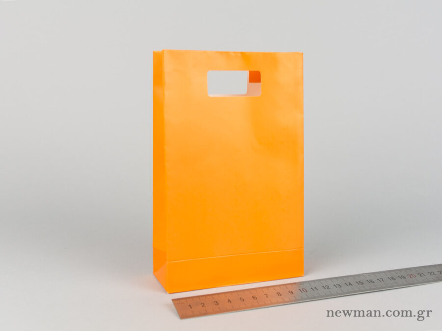Χάρτινη τσάντα Χούφτα Νο02 Πορτοκαλί