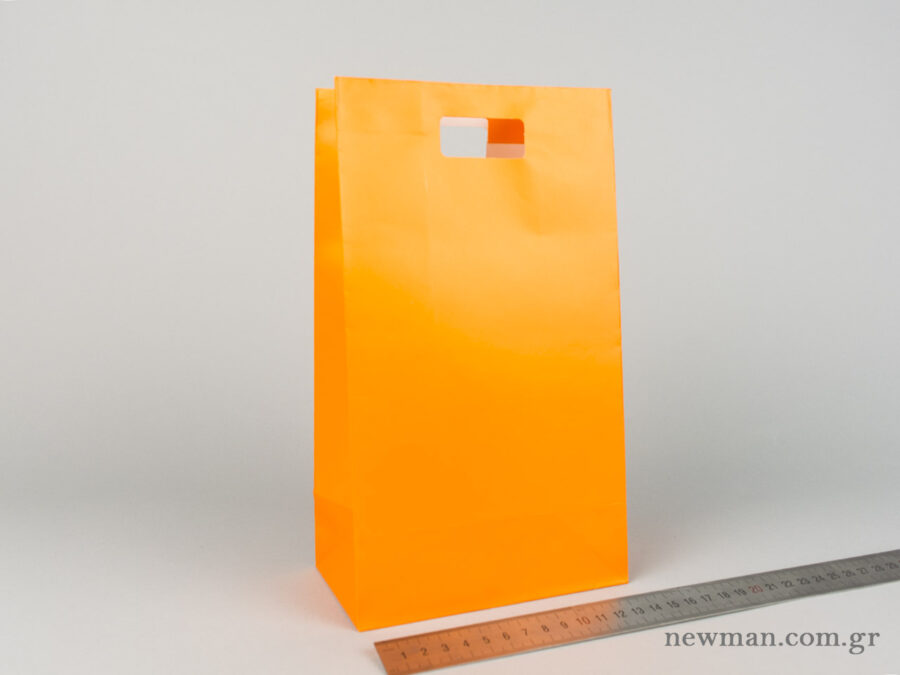 Χάρτινη τσάντα Χούφτα 03 Πορτοκαλί