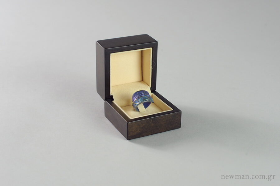 Ξύλινο κουτί κοσμημάτων για δαχτυλίδι γάντζος