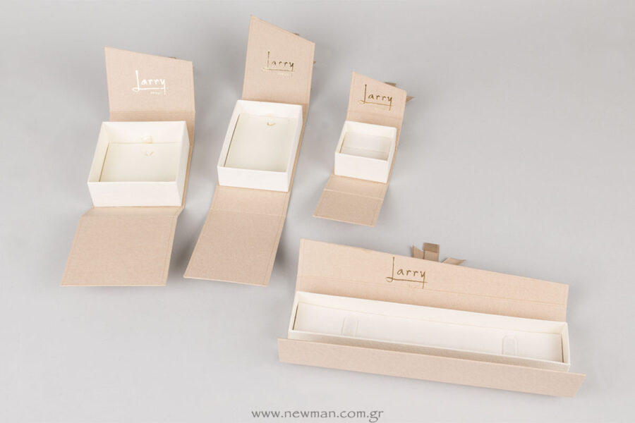 Σειρά HW χάρτινα κουτιά με μαγνήτη για κοσμήματα με εκτύπωση