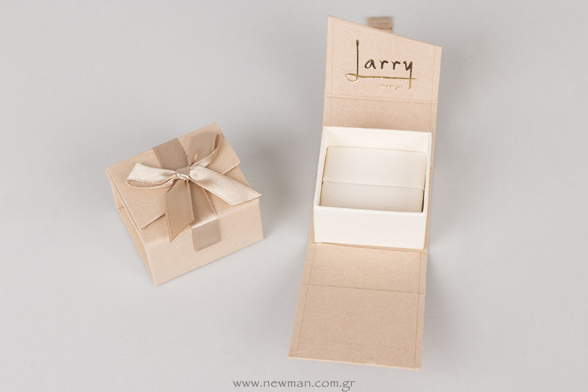 Larry design τυπωμένο κουτί για δαχτυλίδι με εκτύπωση