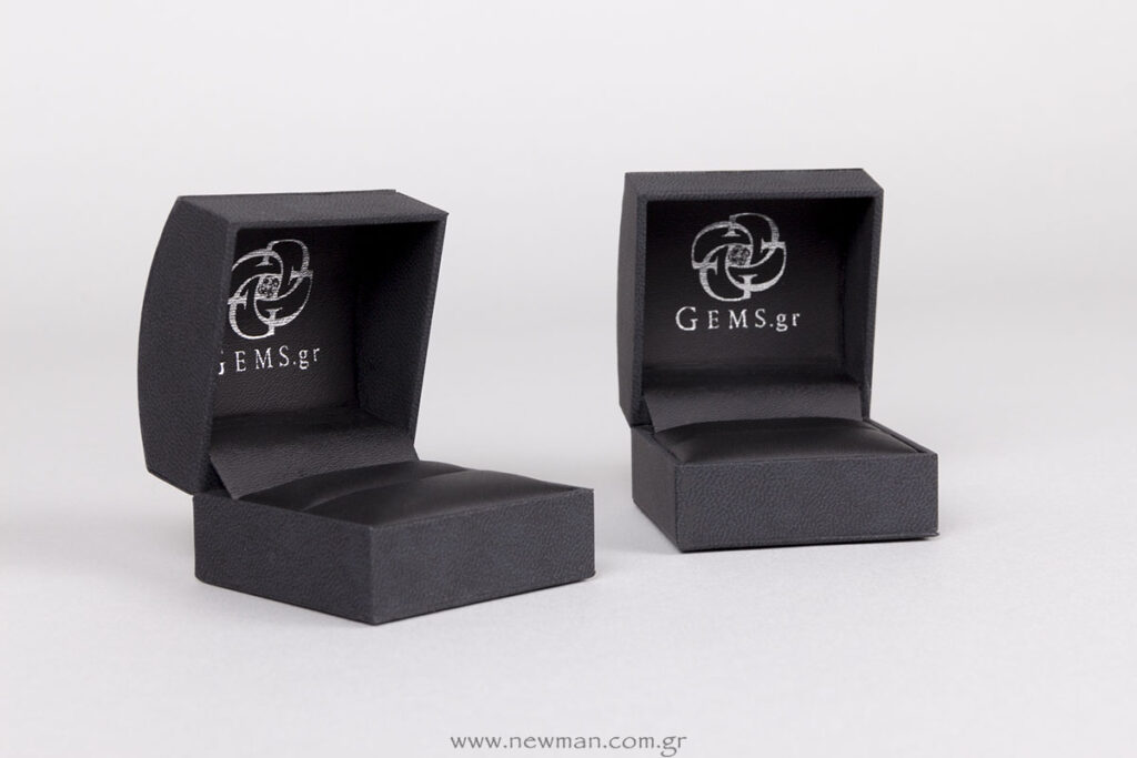 DCP Nabuka κουτιά κοσμημάτων με εκτύπωση ασημοτυπίας GEMS.GR