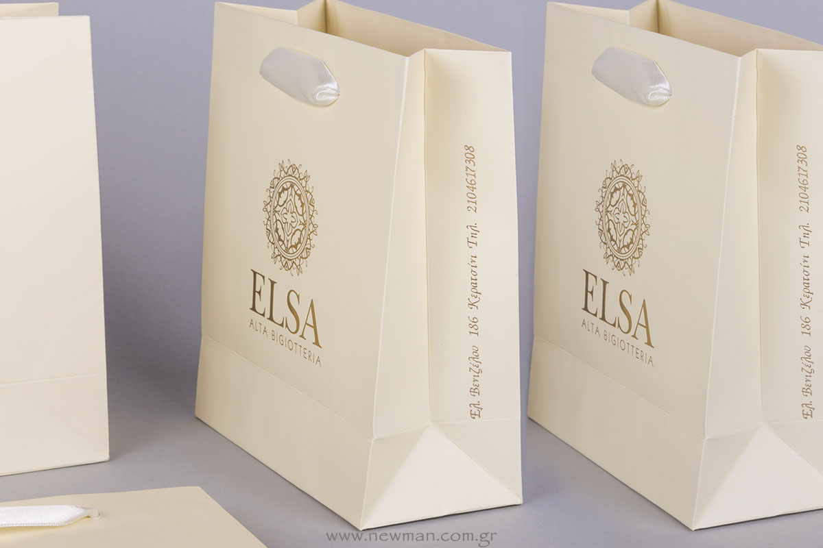 Logo on paper bags