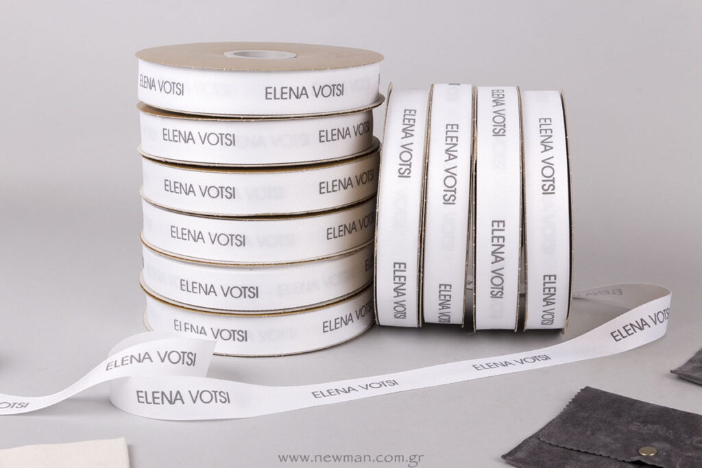 Cotton ribbons with logo printed