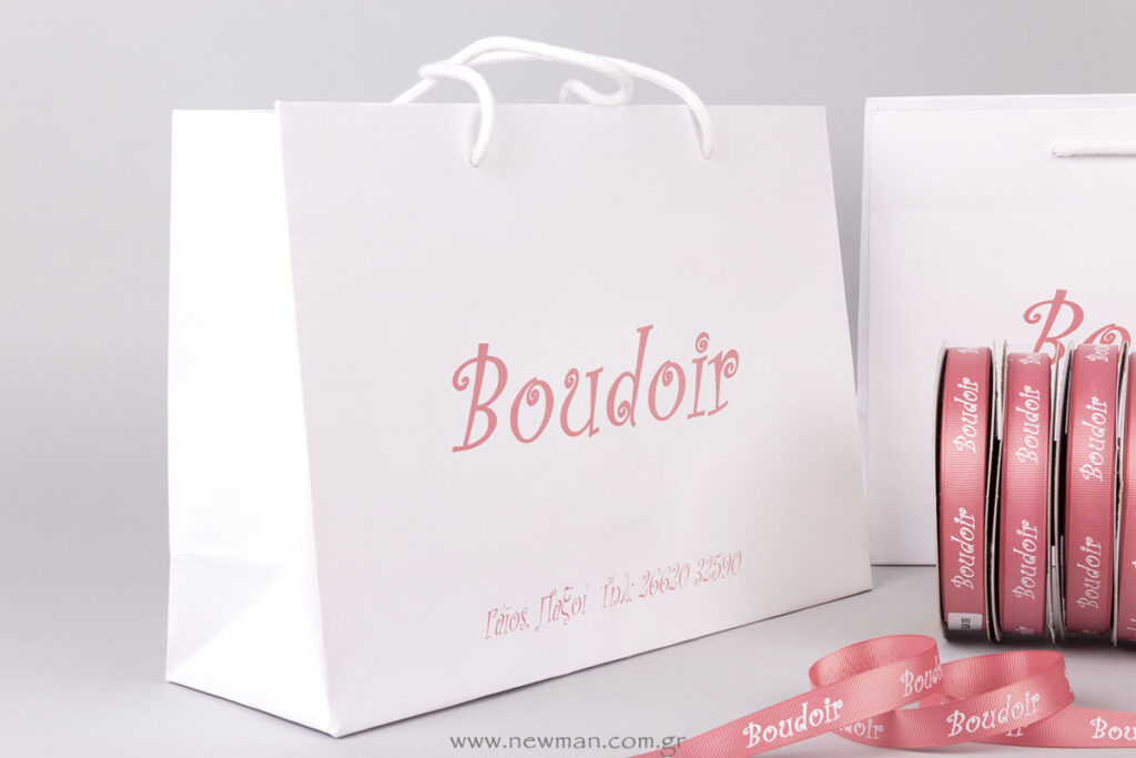 Luxury paper bags with logo printed