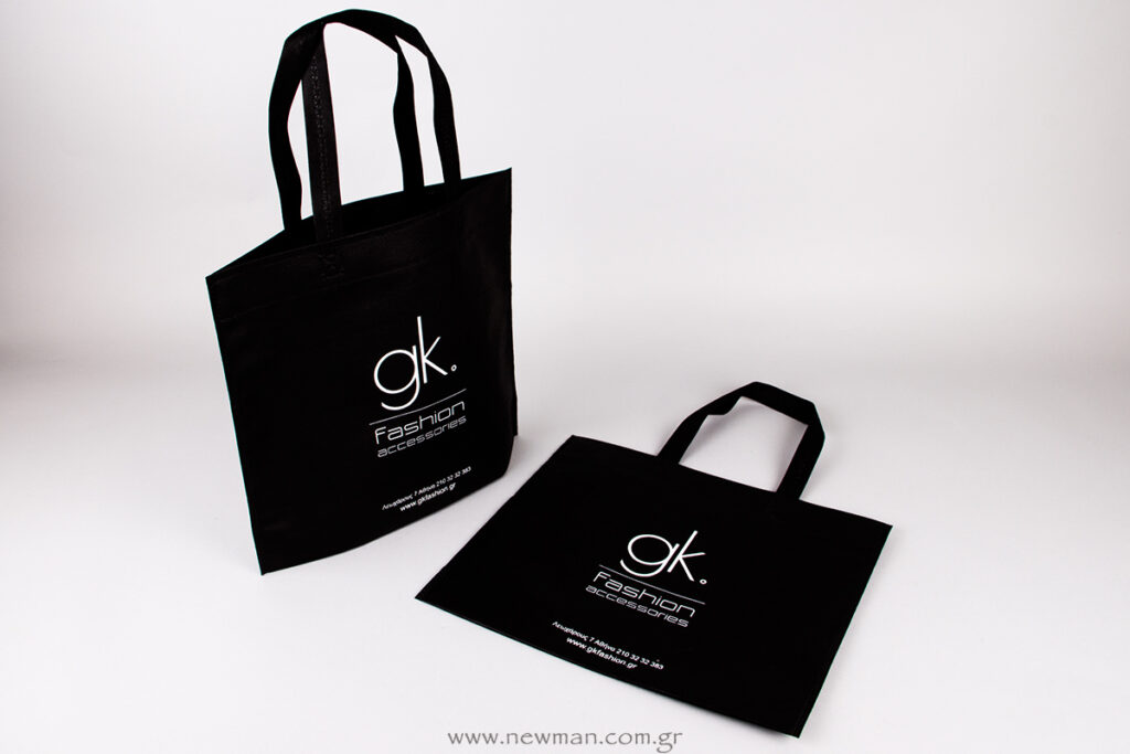 Printed logo gk fashion on non woven bag