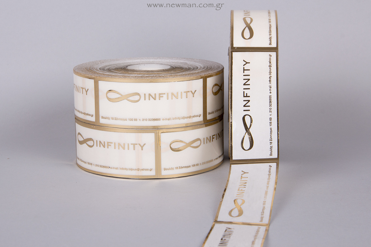 infinity-label-with-printed-logo-and-the-store-details