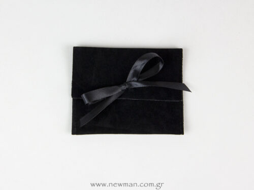 Pocket-sized pouch with ribbon - black - 100x80_0051