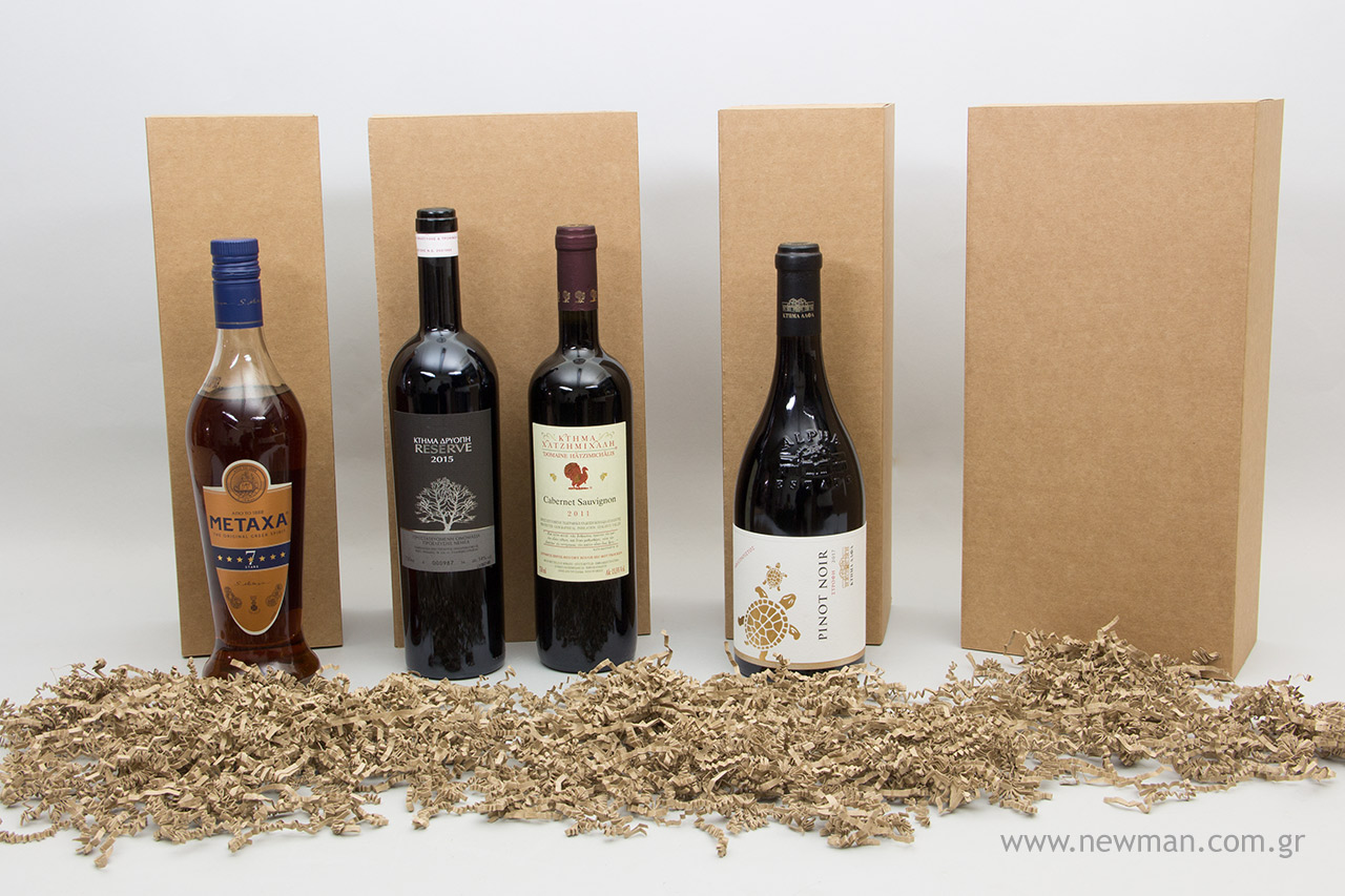 Connect your items with Newman's eco-friendly cardboard Kraft boxes for bottles' high quality and eco-friendly luxury.
