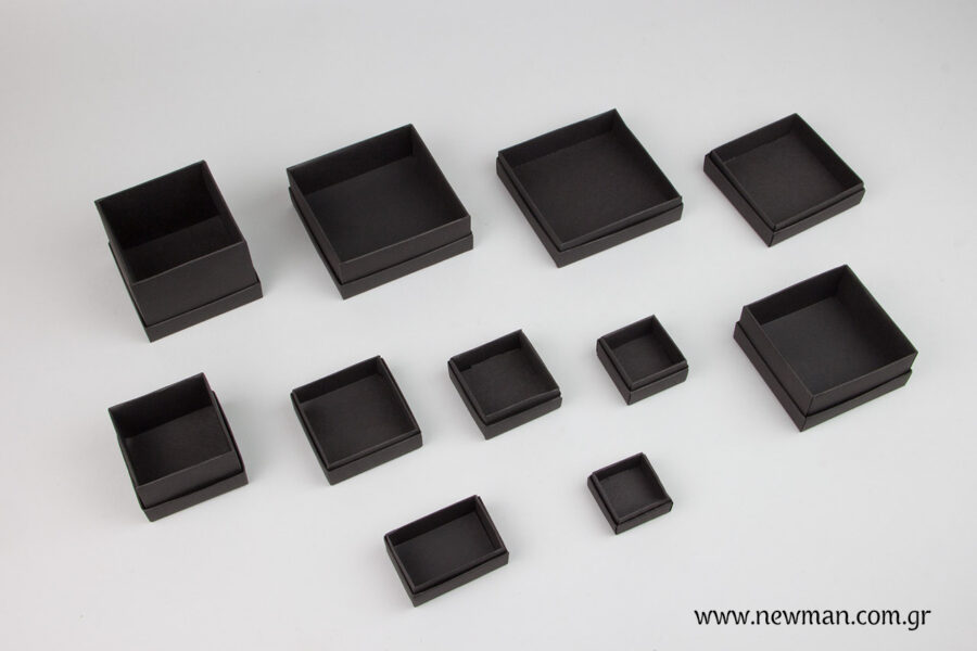 Black carton luxury bijoux box 14 sizes - 0547