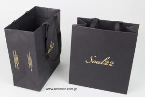 Soul22: Printed logo on Burano bags.