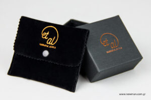 et.al and cacari shop: Jewellery packaging with prints.