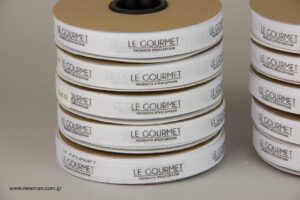Le Gourmet: Εκτυπωμένες κορδέλες γκρο