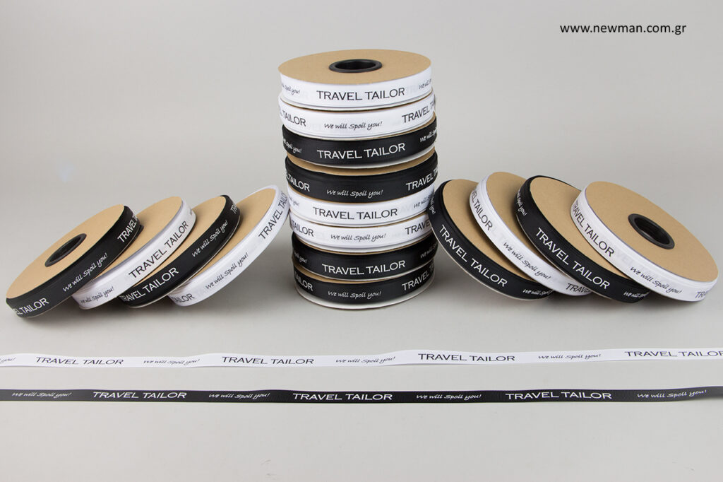 Printed packaging ribbon by NewMan.