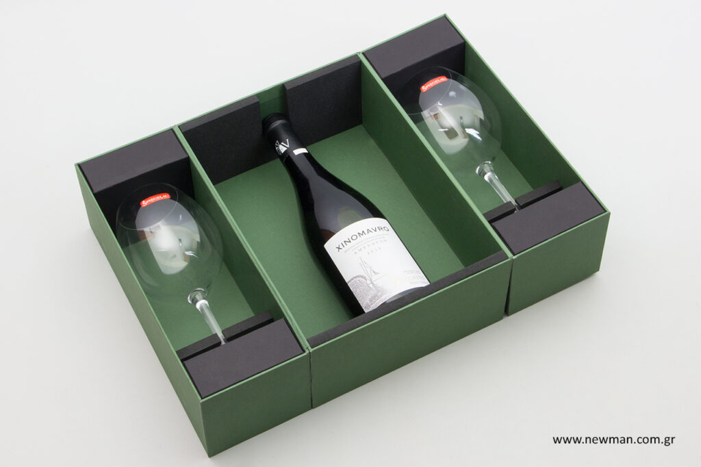 Packaging case study for bottles and glasses by NewMan.