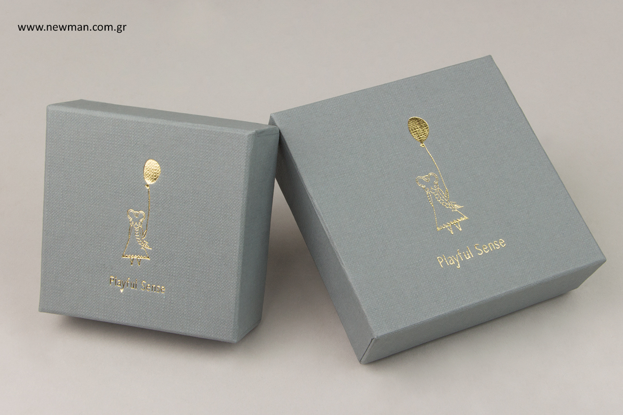 Custom-made packaging box for jewelry and accessories.