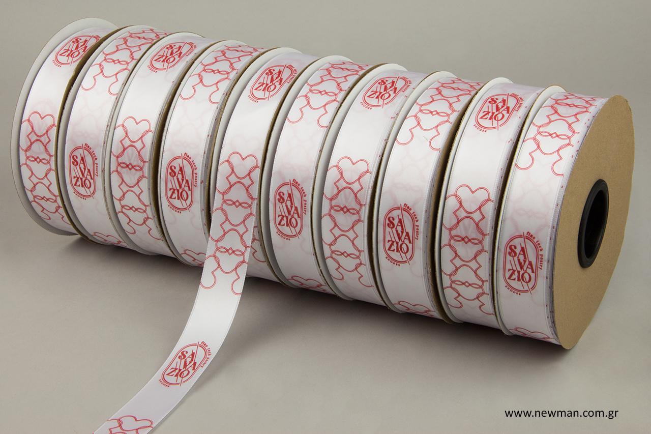 Printed ribbons for St. Valentine’s day.
