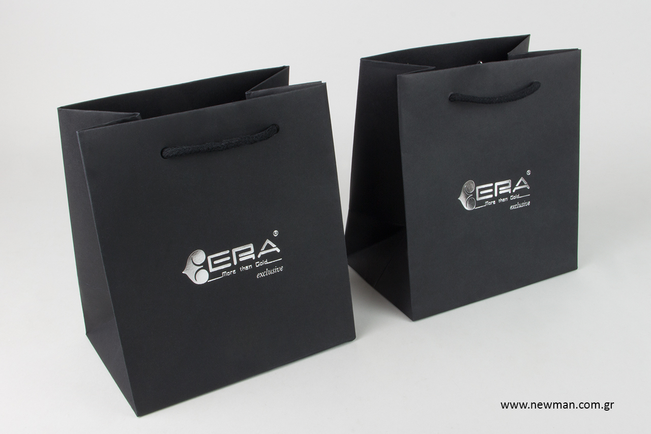 Burano luxury paper bags with logo.