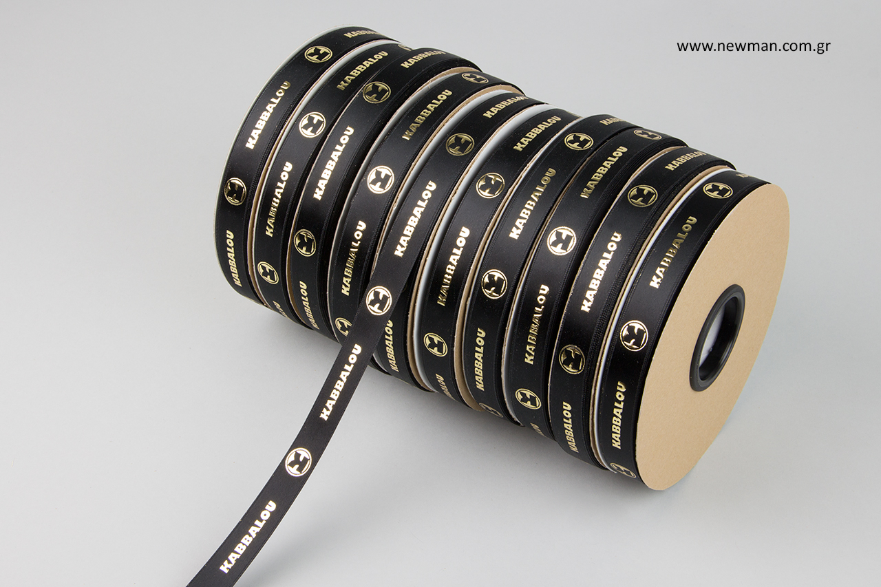 Branded ribbons with logo printing.